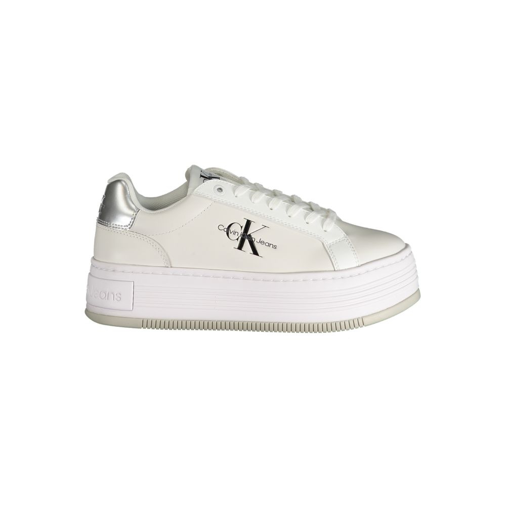 Calvin Klein White Polyester Sneaker