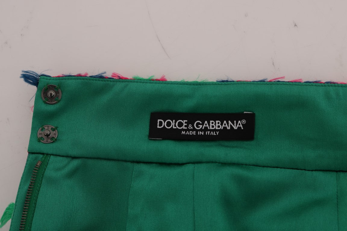 Dolce &amp; Gabbana Jupe crayon taille haute en jacquard élégante