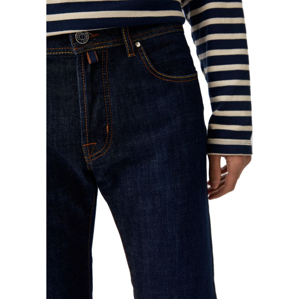 Jacob Cohen Blue Cotton Jeans & Pant