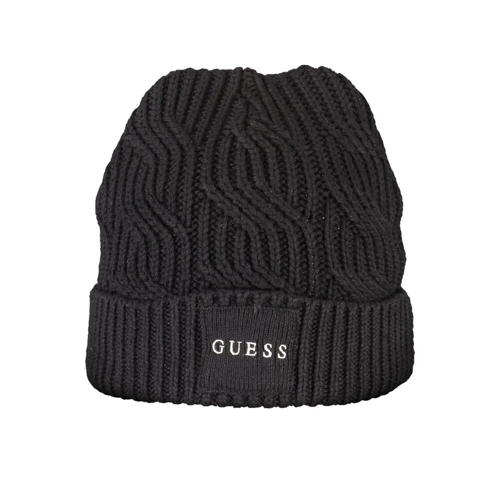 Guess Jeans Black Cotton Men Cap