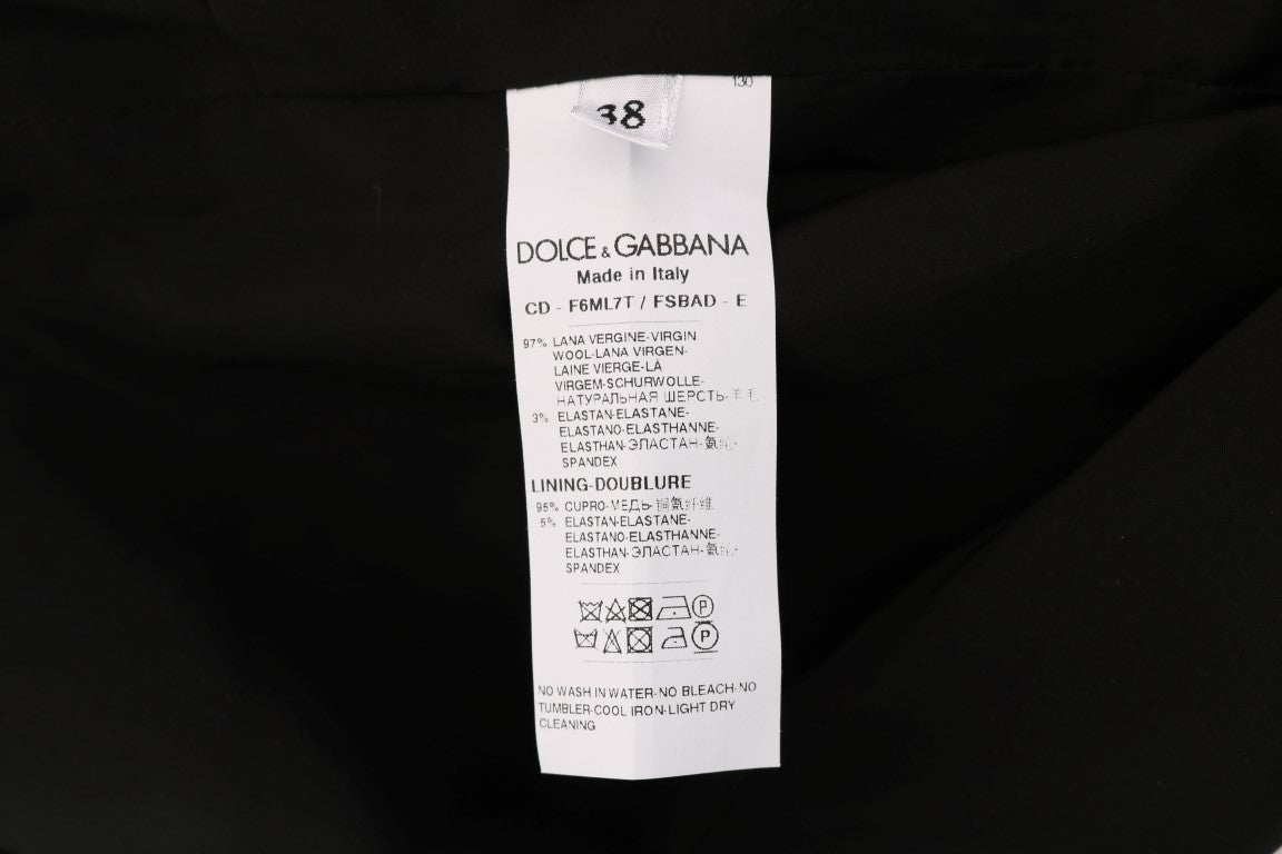 Dolce &amp; Gabbana Robe élégante en laine mélangée à pois