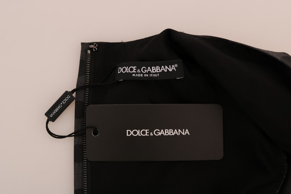 Dolce &amp; Gabbana Robe élégante en laine mélangée à pois