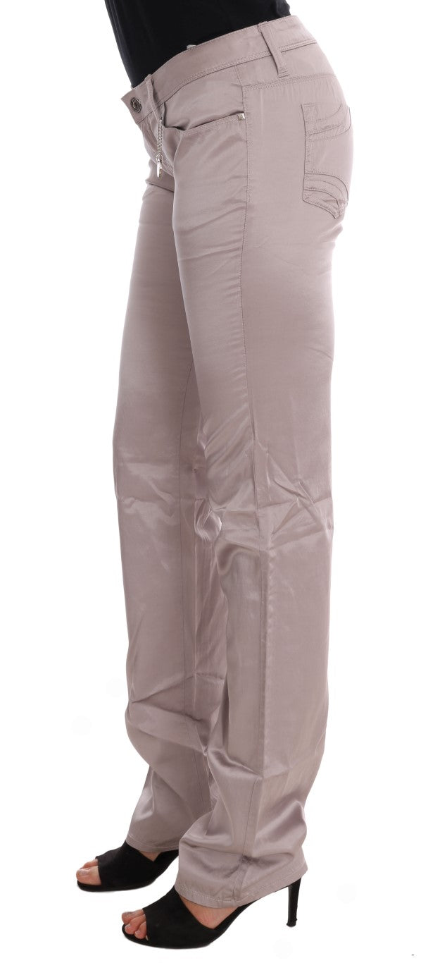 Costume National Chic - Jean slim beige de créateur