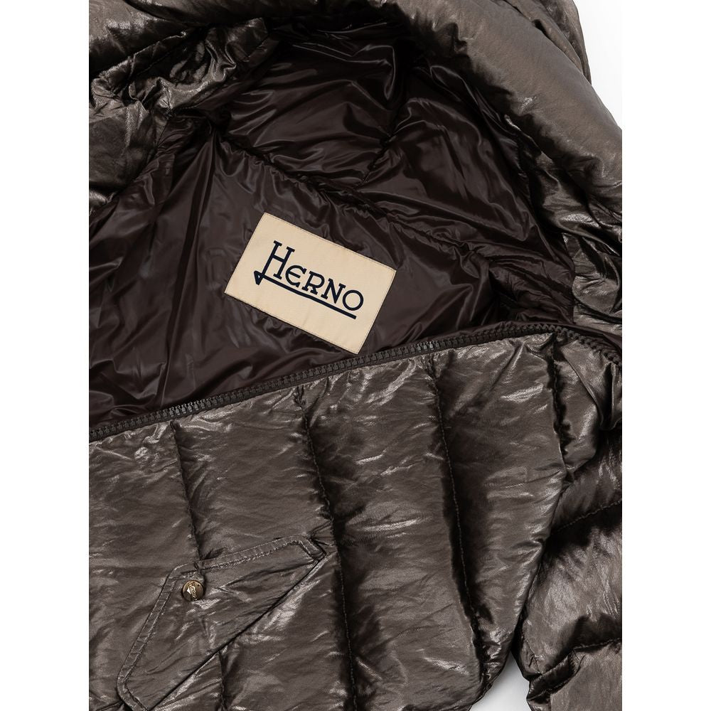 Herno Silver Viscose Jackets & Coat