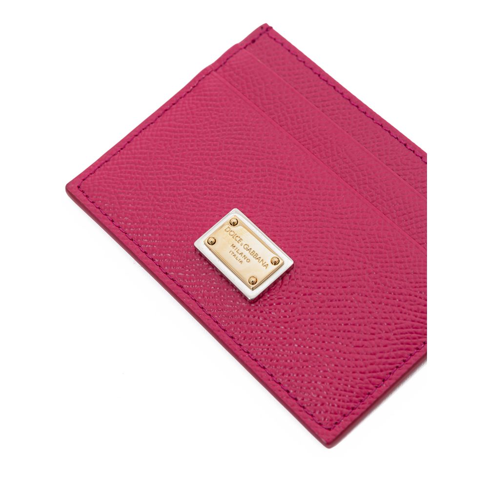 Dolce & Gabbana Fuchsia Leather Wallet