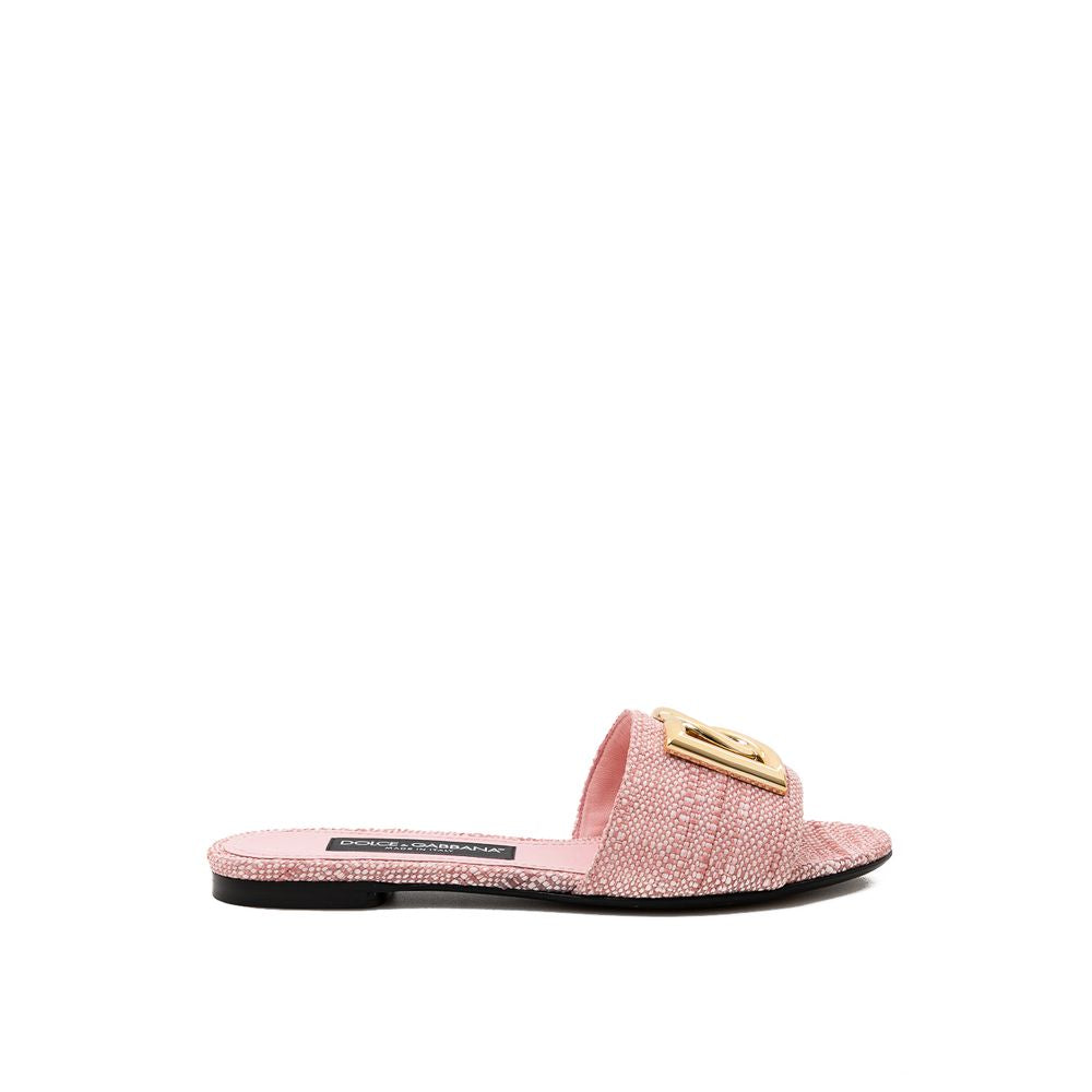 Dolce & Gabbana Pink Leather Sandal