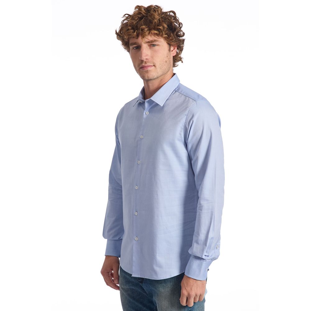 Baldinini Trend Light Blue Cotton Shirt