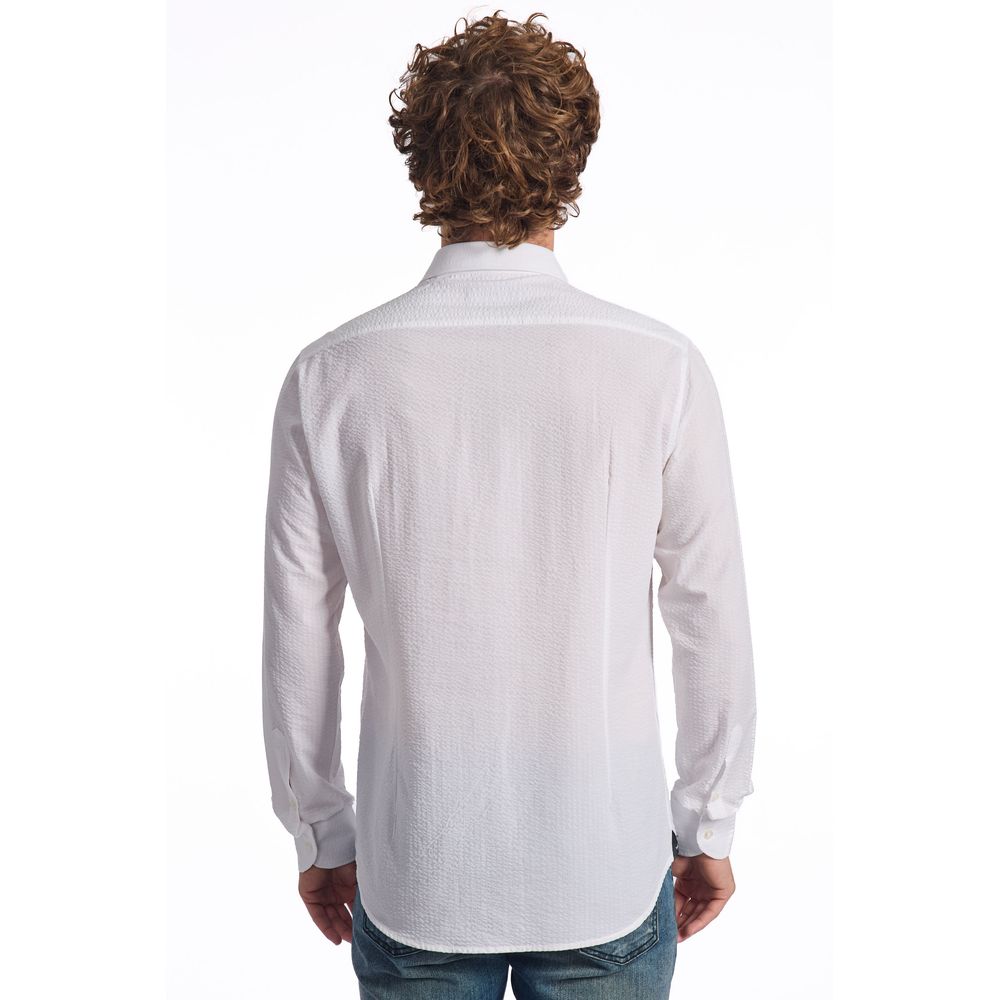 Baldinini Trend White Cotton Shirt