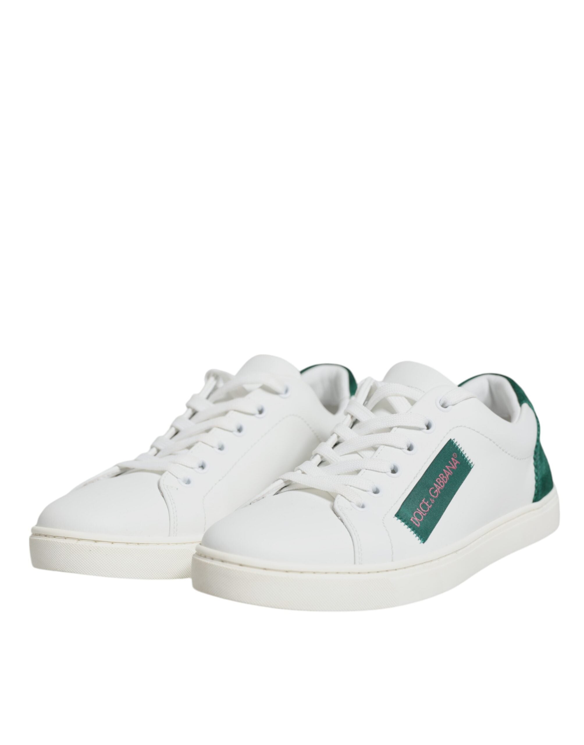 Dolce & Gabbana White London Calf Leather Sneakers Shoes