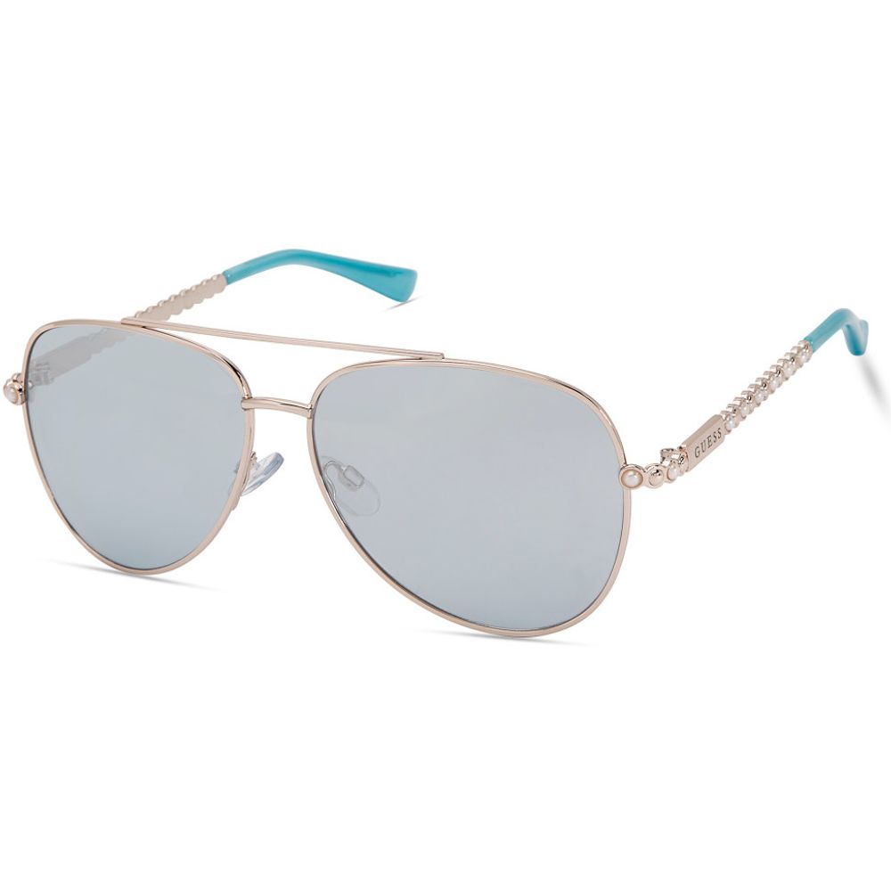 Guess Pink Metal Sunglasses