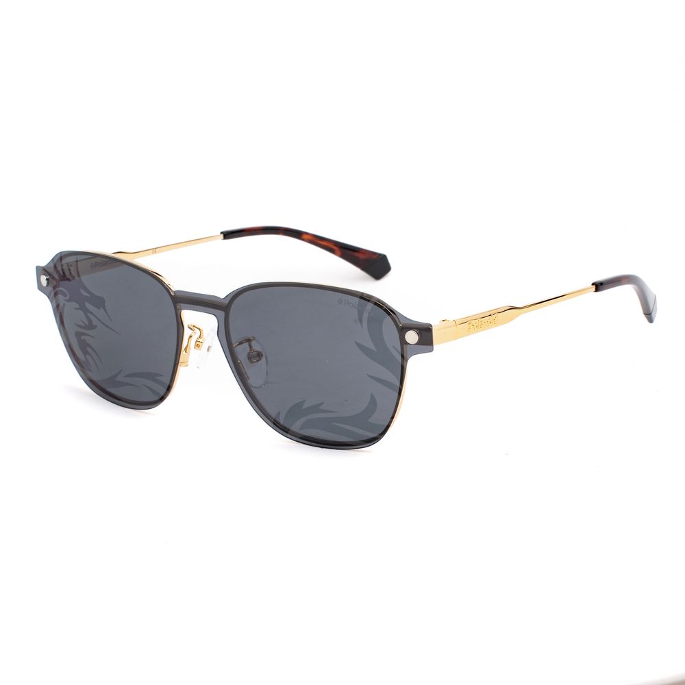 Polaroid Gold Metal Sunglasses