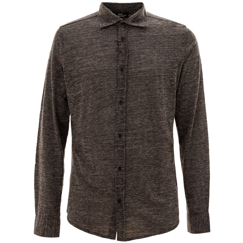 Corneliani Gray Wool Shirt