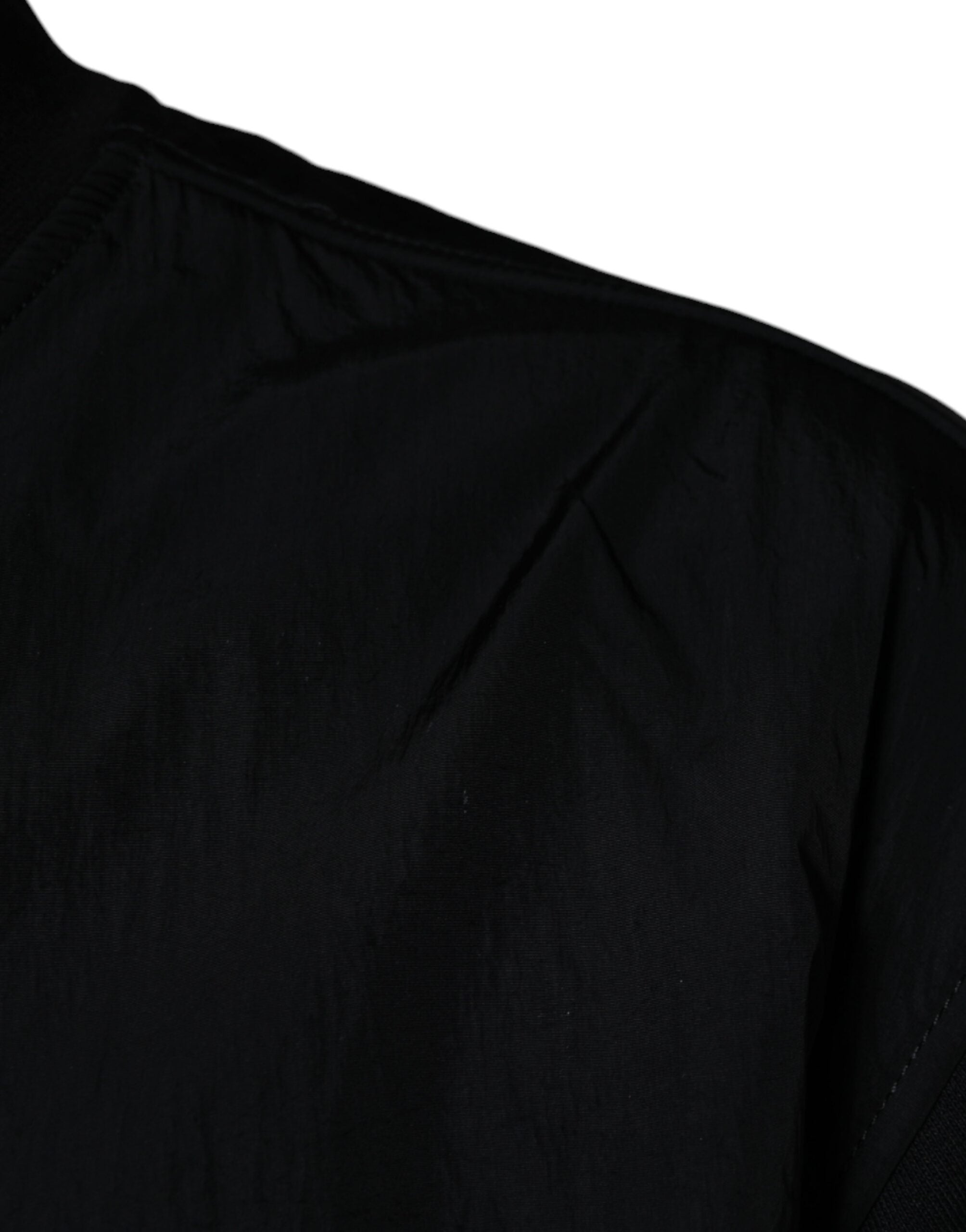 MSGM Black Cotton Full Zip Bomber Long Sleeves Jacket