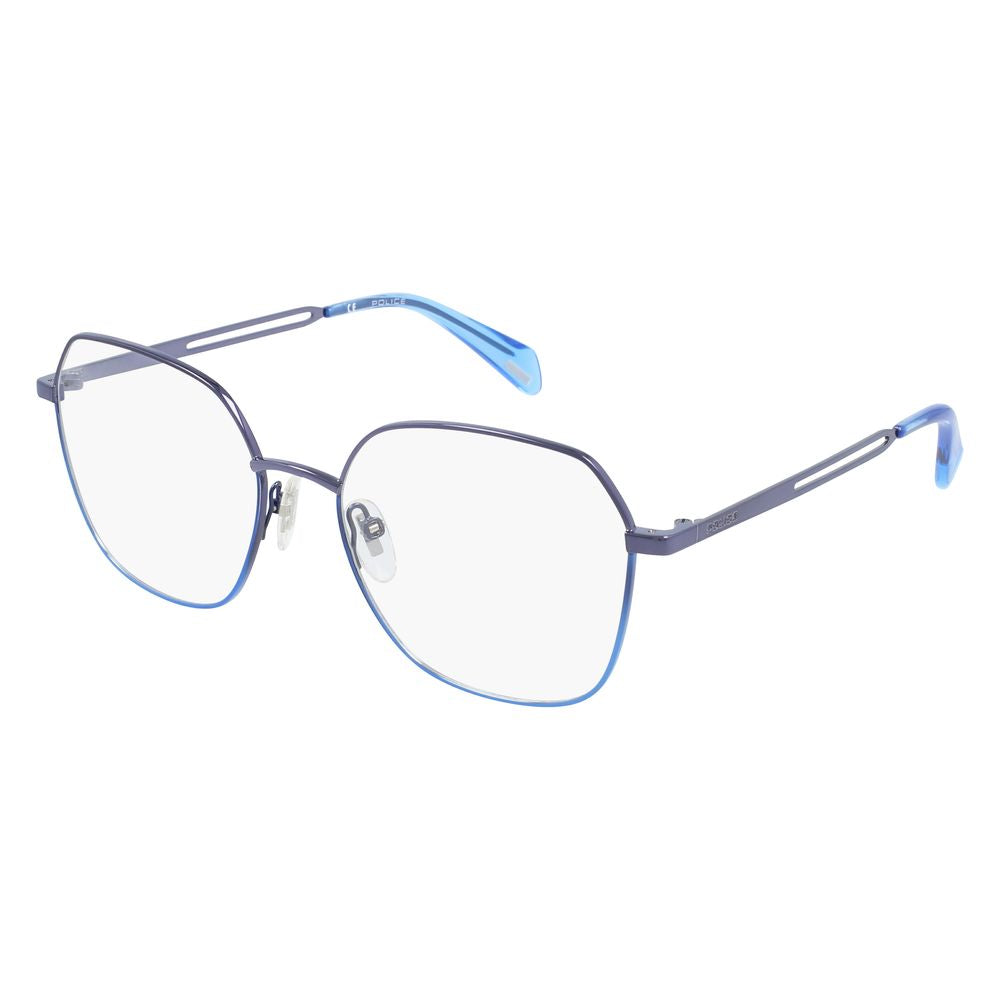 Police Blue Metal Frames