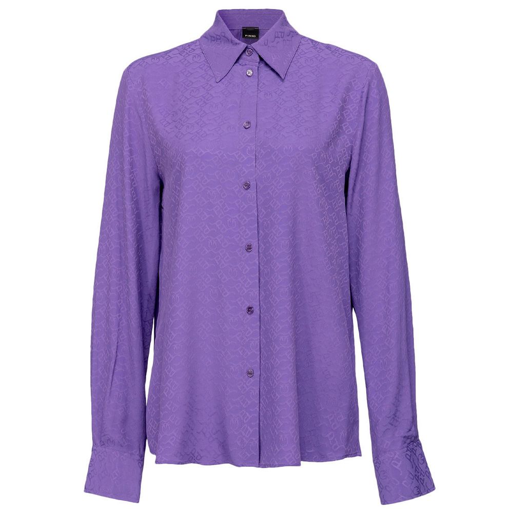 PINKO Purple Acetate Shirt