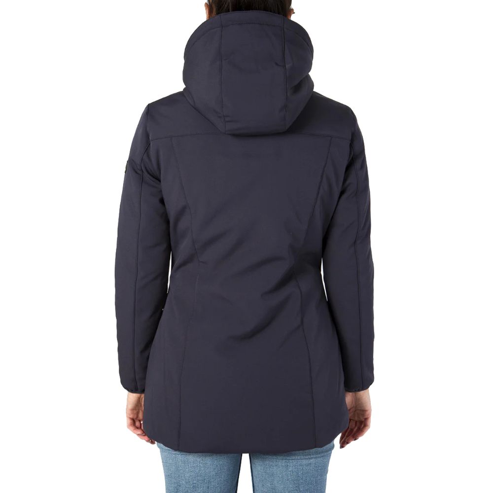 Yes Zee Blue Polyamide Women Jacket