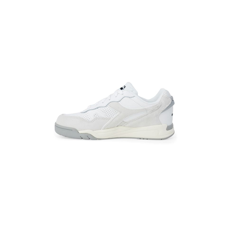 Diadora White Synthetic Leather Sneaker