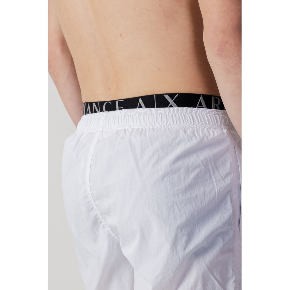 Armani Exchange White Polyester Swimwear