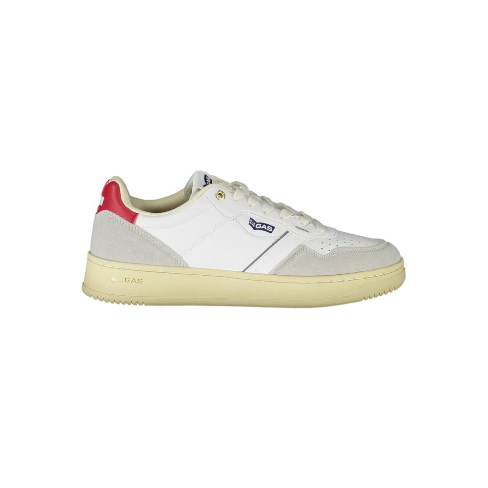 Gas White Artificial Leather Sneaker