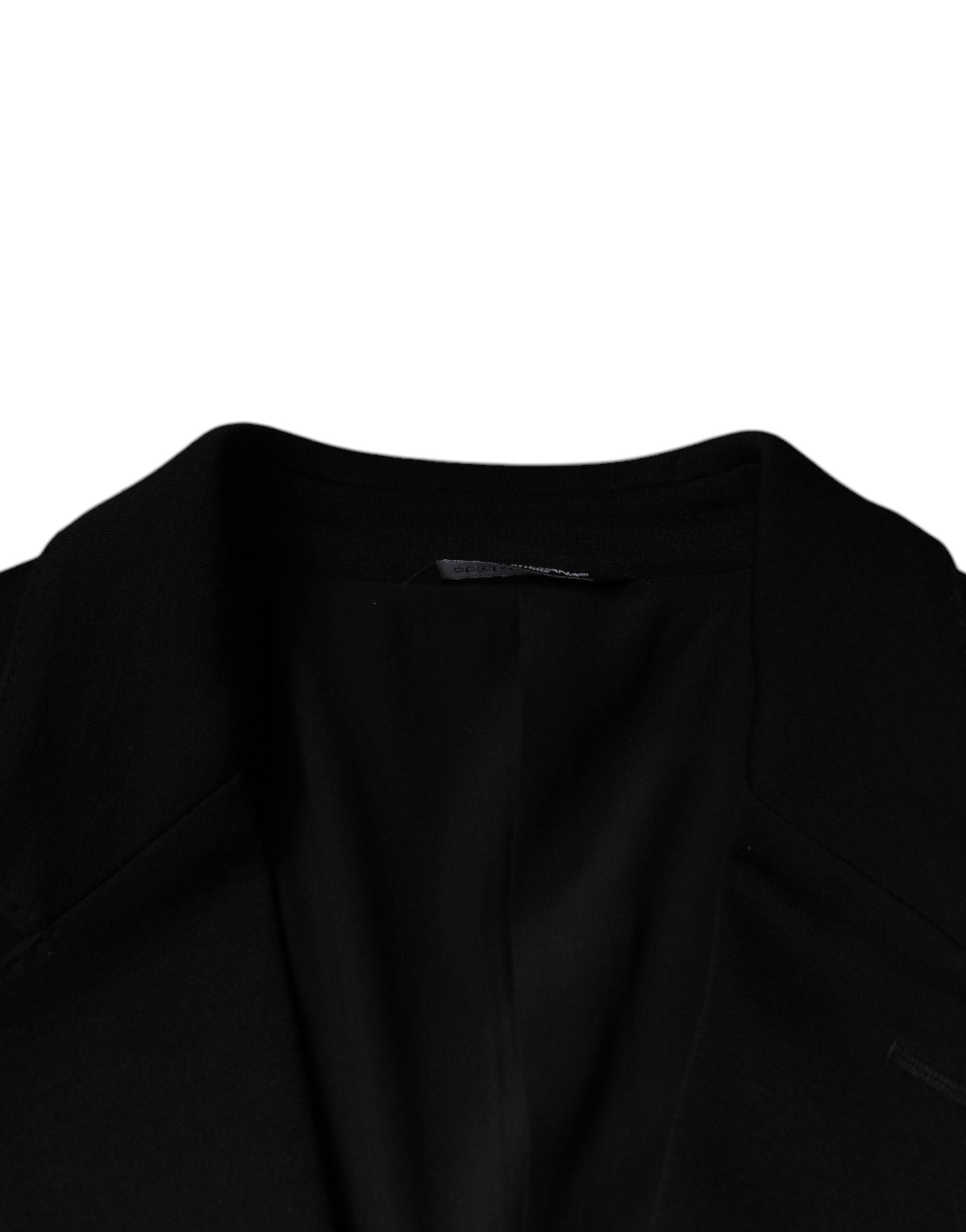 Dolce & Gabbana Black Wool Single Breasted Formal Blazer