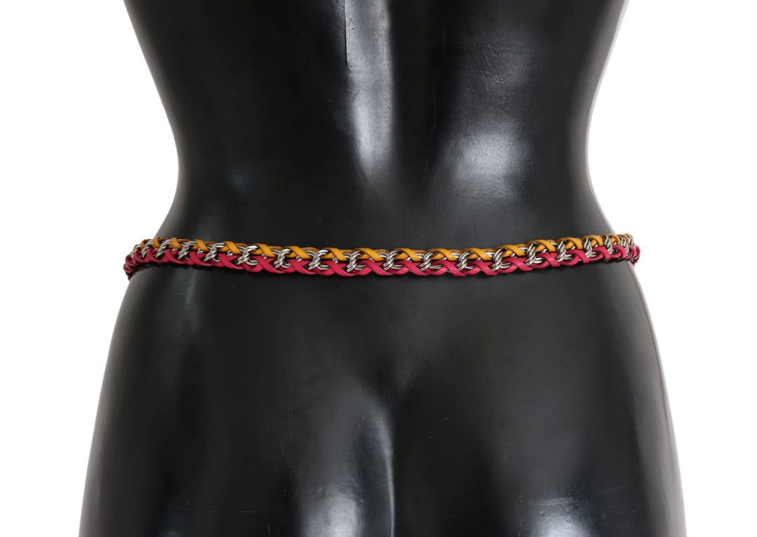 Dolce &amp; Gabbana Ceinture élégante ornée de cristaux multicolores