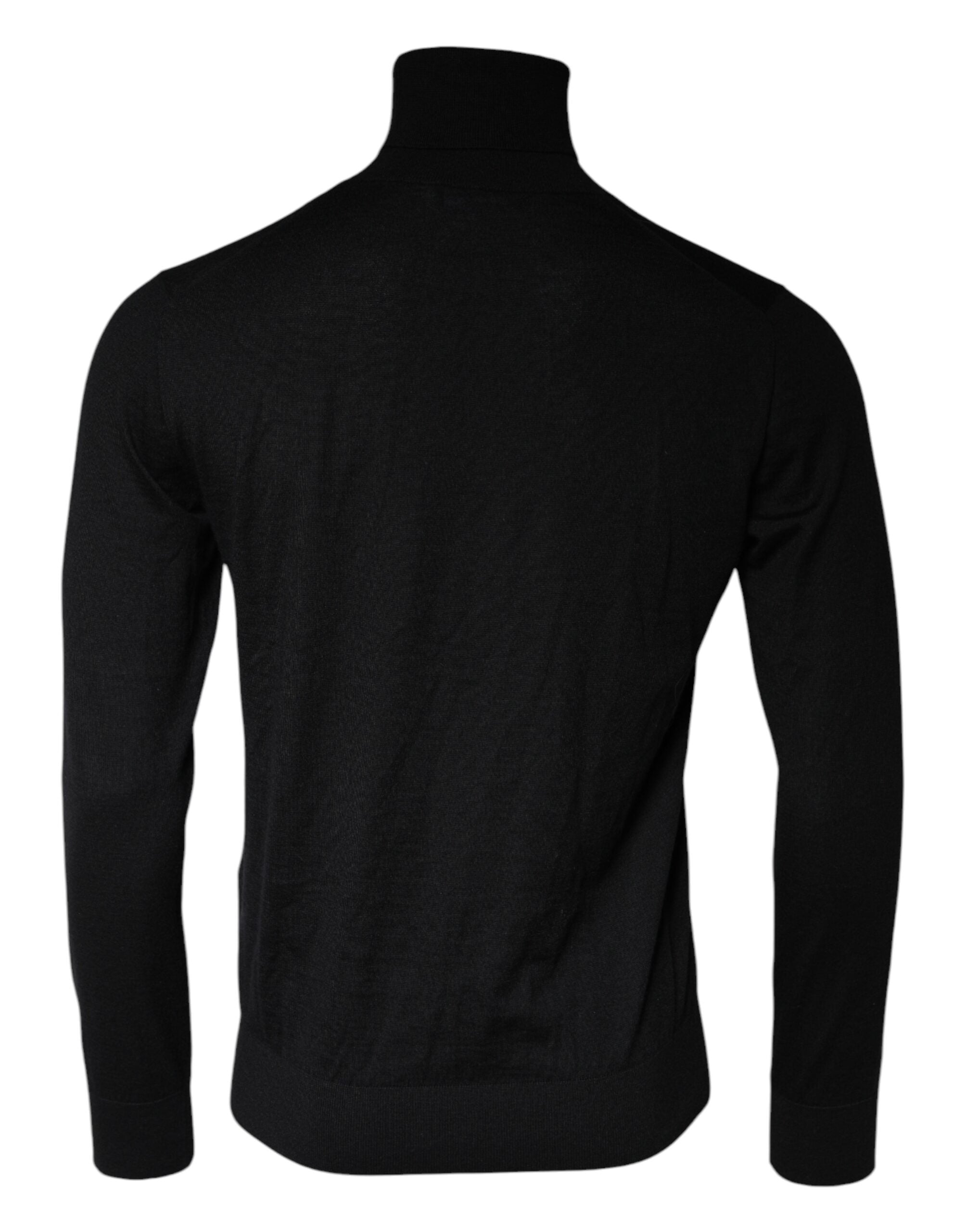 Dolce & Gabbana Black Long Sleeve Turtleneck Pullover Sweater