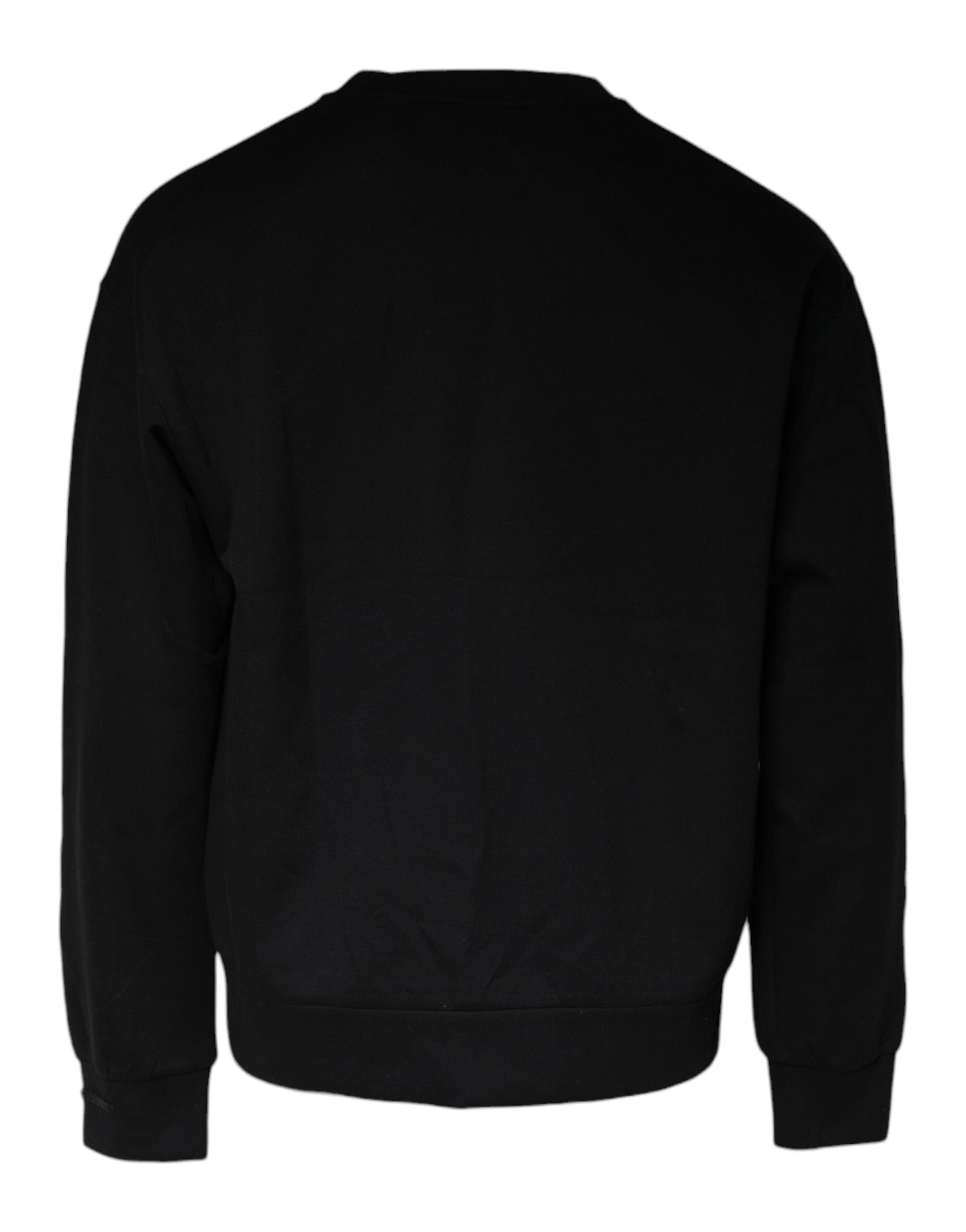 Dolce & Gabbana Black DG Logo Cotton Men Sweatshirt Sweater