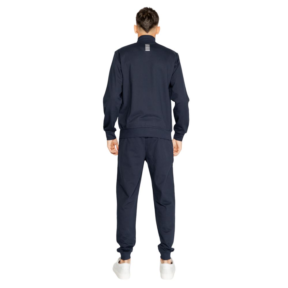 EA7 Emporio Armani Blue Cotton Sweatsuit