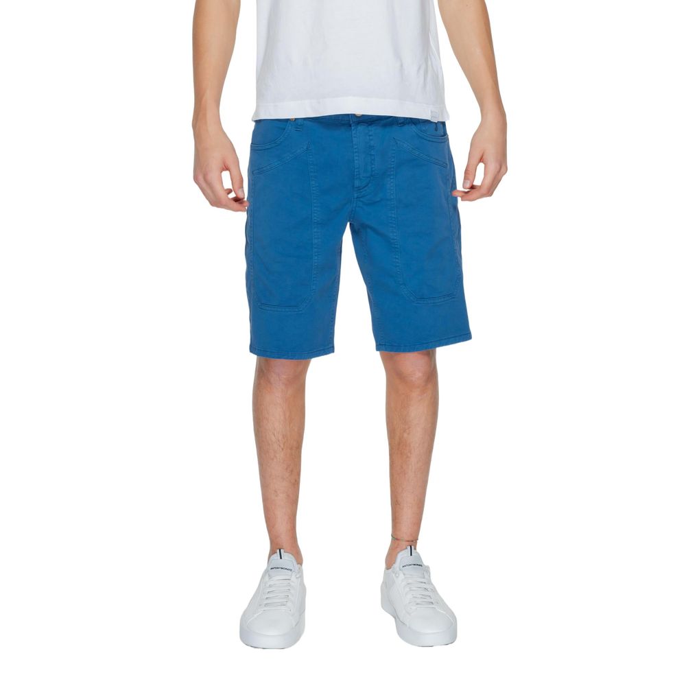 Jeckerson Blue Cotton Short