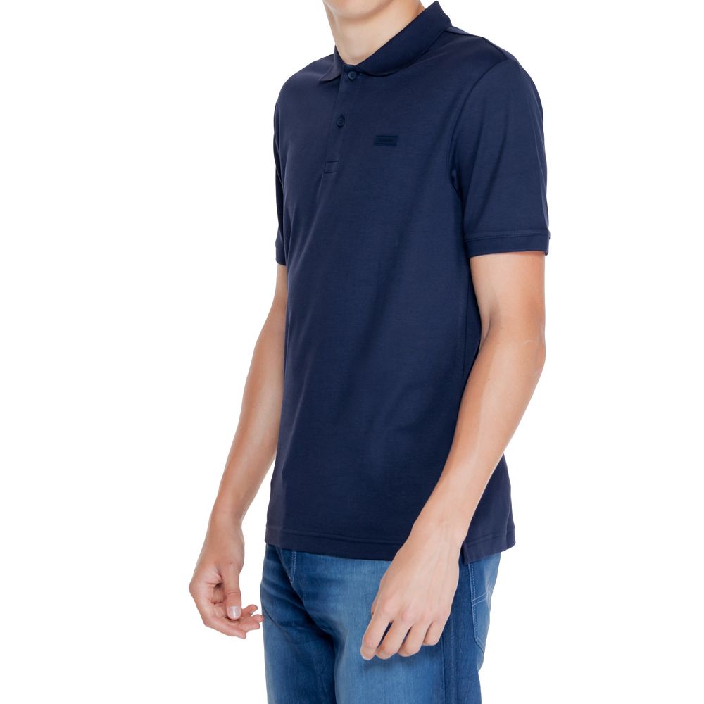 Calvin Klein Blue Cotton Polo Shirt