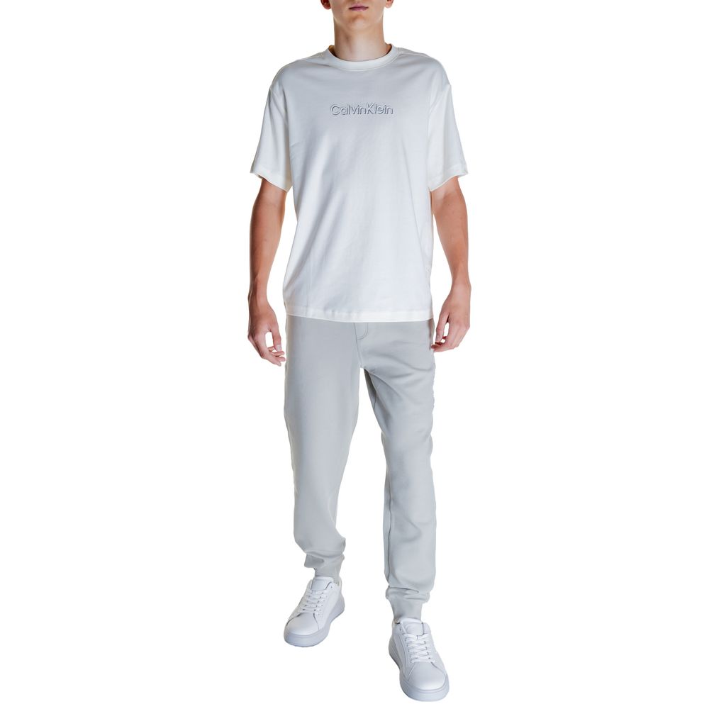 Calvin Klein Cream Cotton T-Shirt