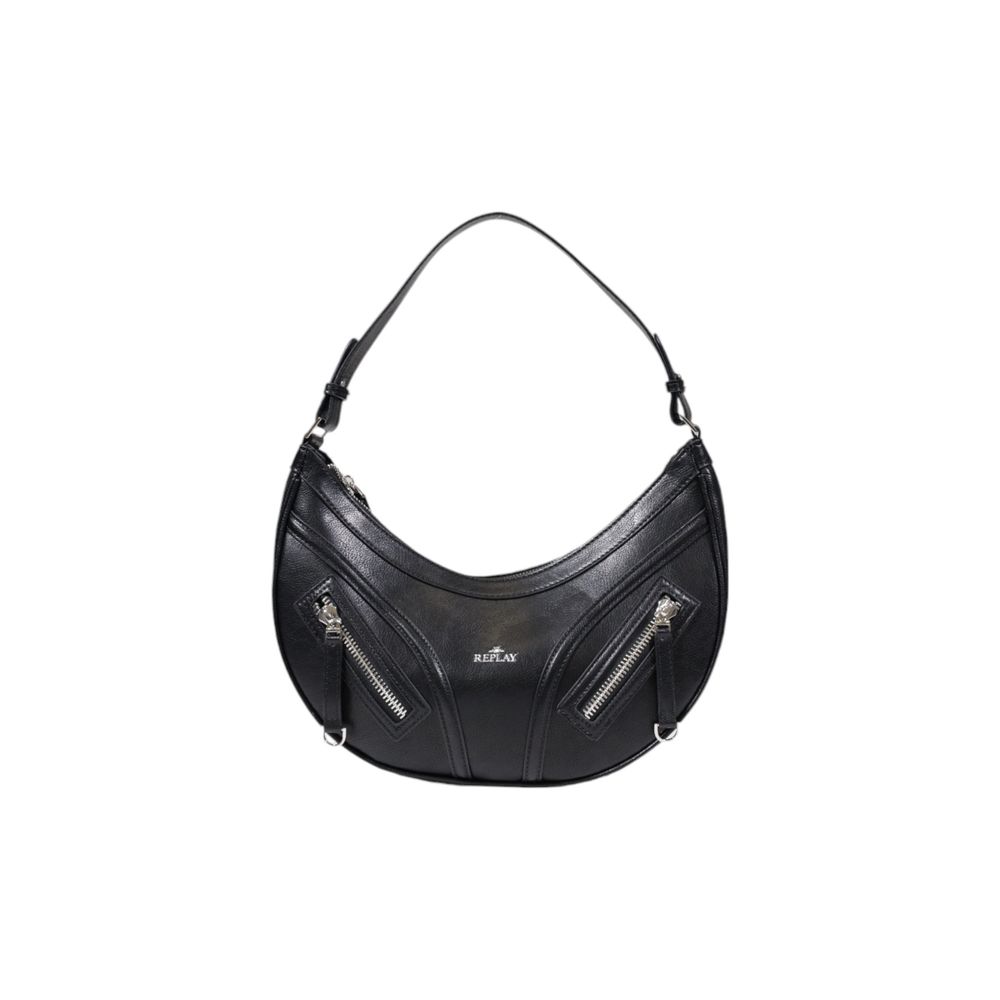 Replay Black Polyester Handbag