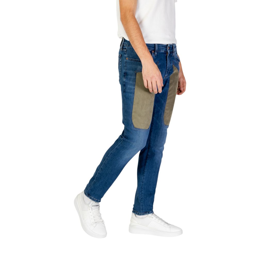 Jeckerson Blue Cotton Jeans & Pant