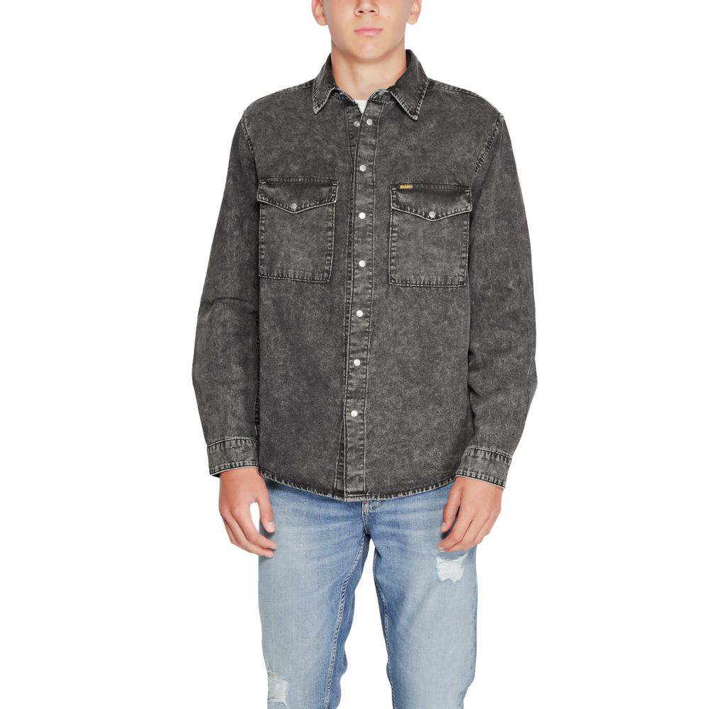 Gas Black Cotton Shirt