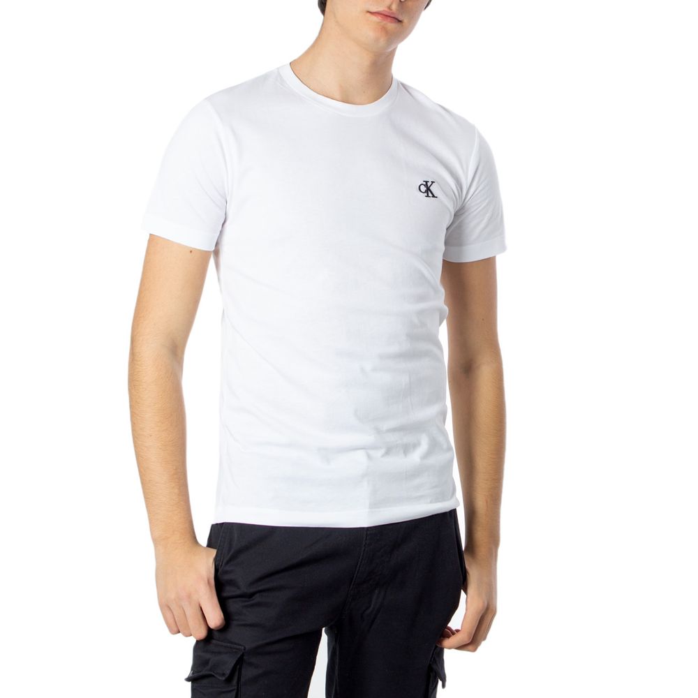 Calvin Klein Jeans White Cotton T-Shirt