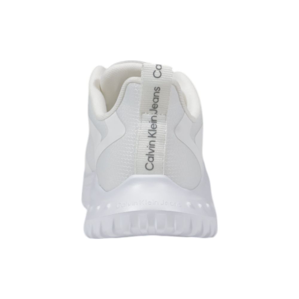 Calvin Klein Jeans White Recycled Polyester Sneaker