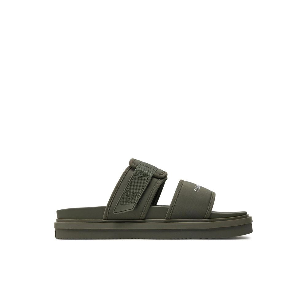 Calvin Klein Jeans Green Recycled Polyester Sandal