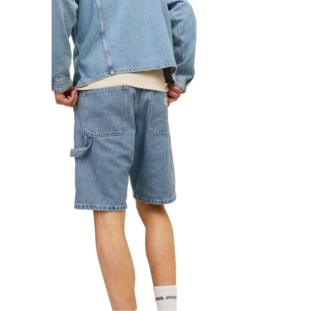 Jack Jones Light Blue Cotton Short