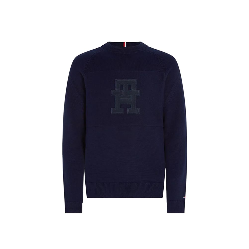 Tommy Hilfiger Blue Cotton Sweater