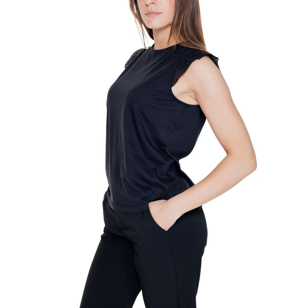 Vero Moda Black Recycled Cotton Tops & T-Shirt