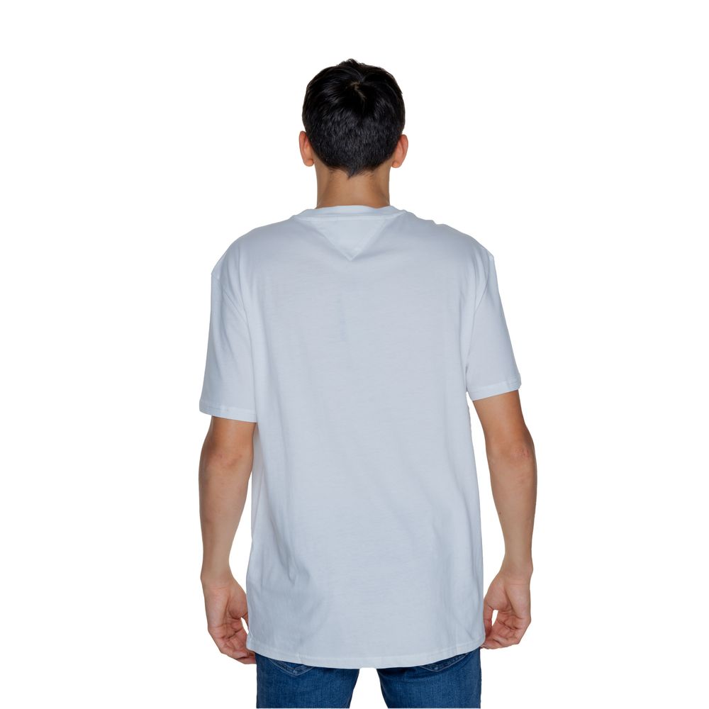 Tommy Hilfiger Jeans White Cotton Rigenerato T-Shirt