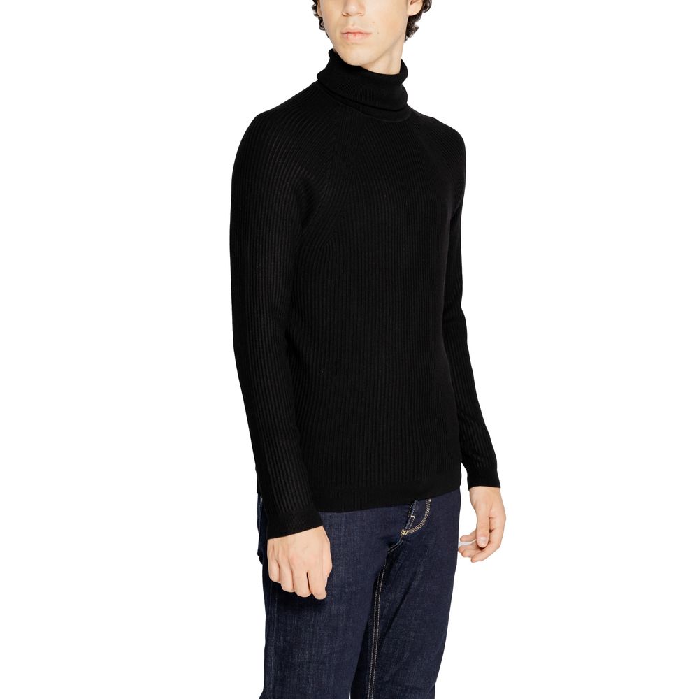 Antony Morato Black Viscose Sweater