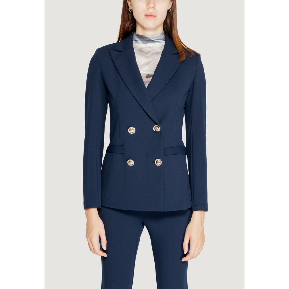 Rinascimento Blue Polyester Suits & Blazer