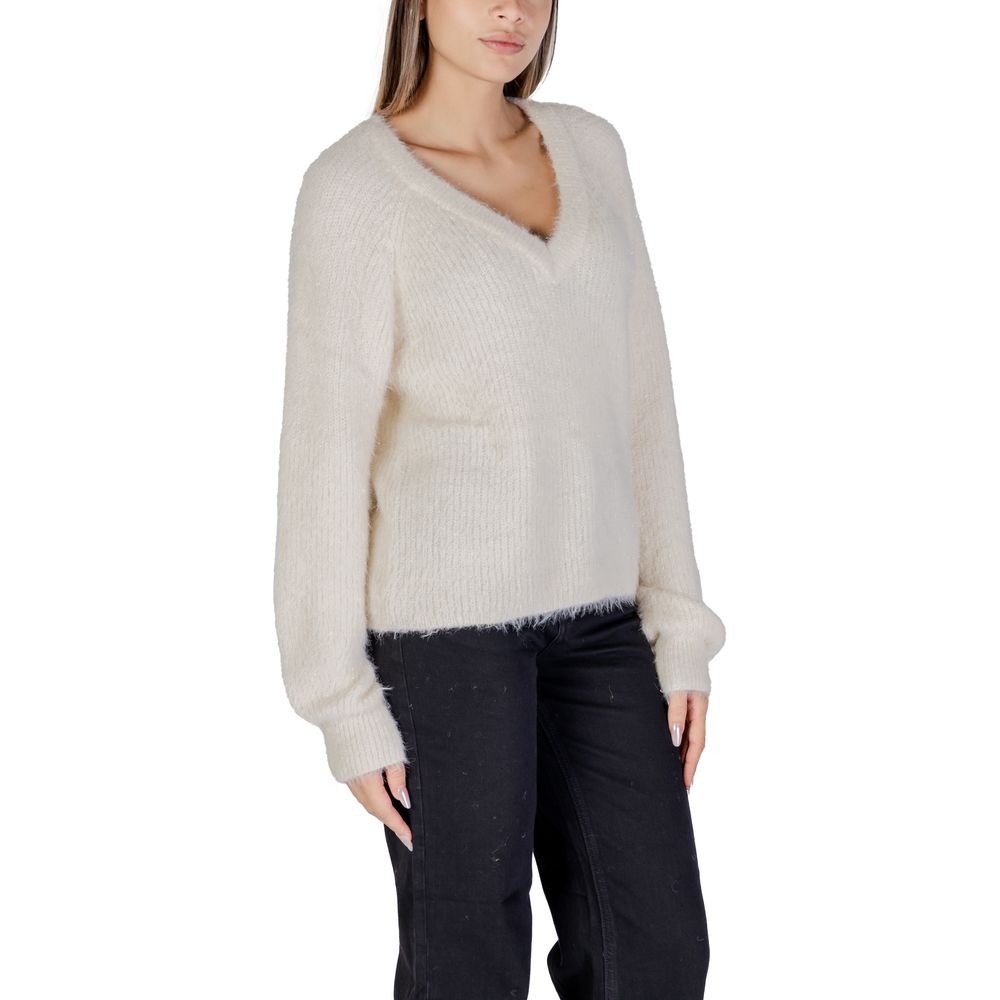 Vero Moda White Nylon Sweater