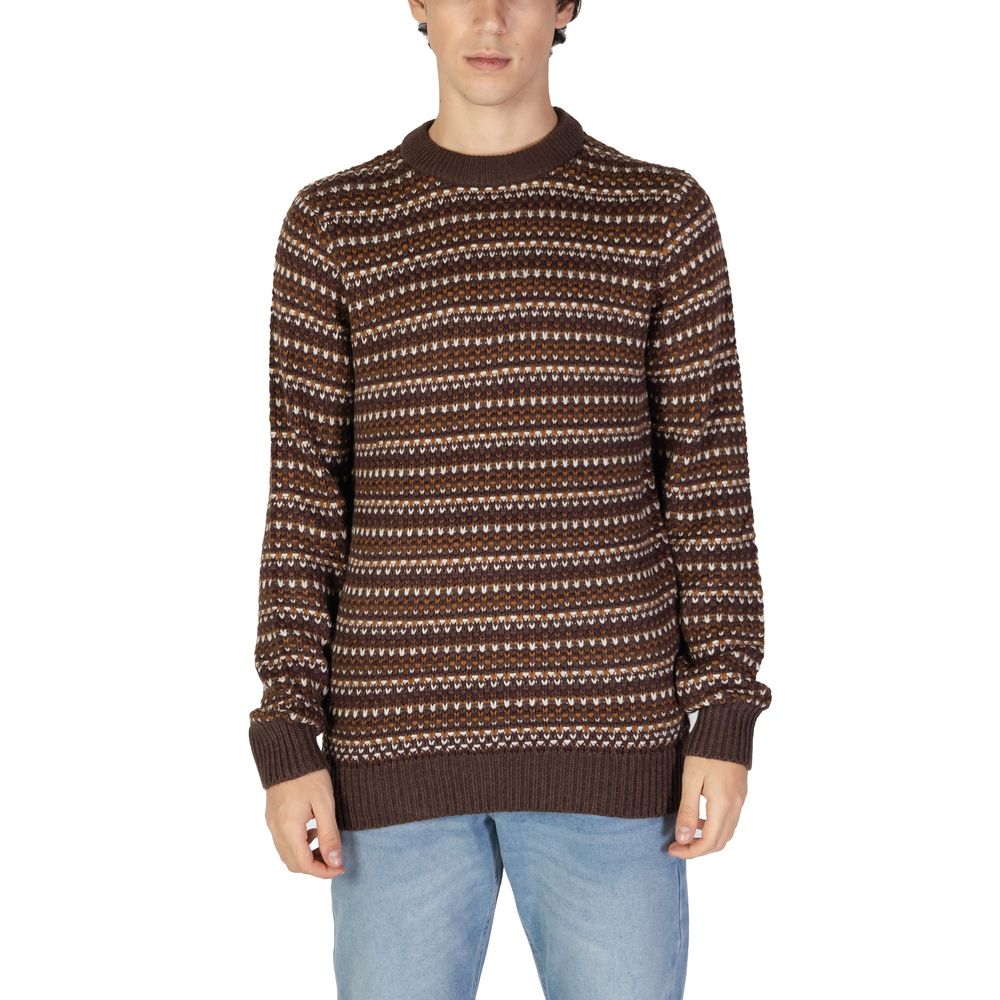 Only & Sons Brown Cotton Sweater