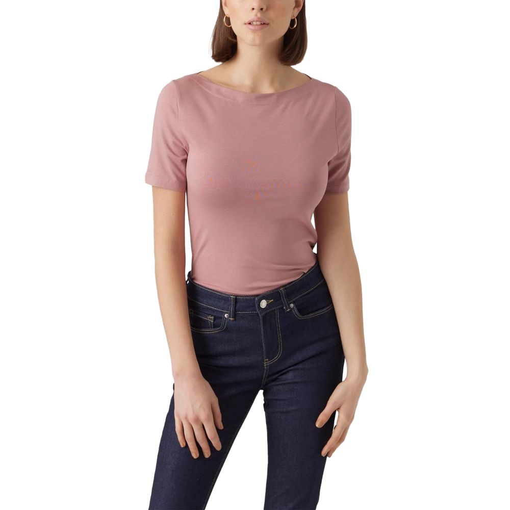 Vero Moda Pink Viscose Tops & T-Shirt