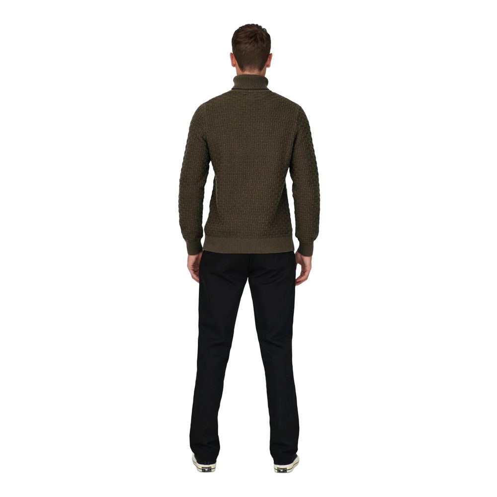 Only & Sons Brown Cotton Sweater