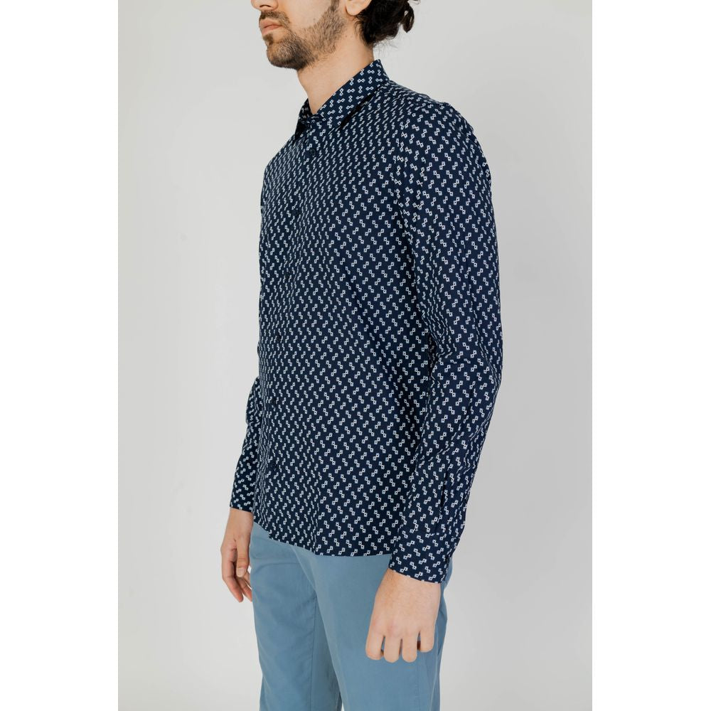 Antony Morato Blue Viscose Shirt