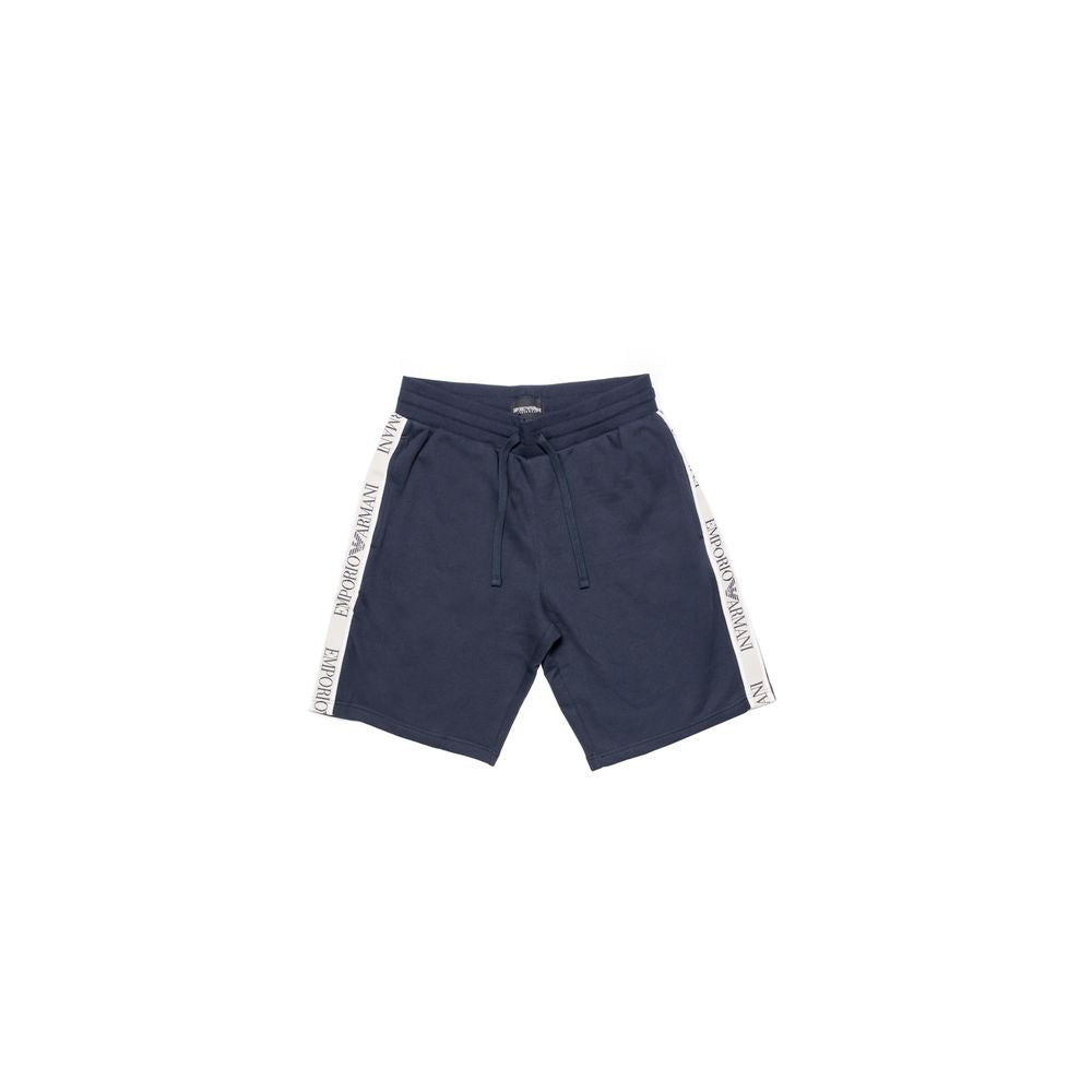 Emporio Armani Underwear Blue Cotton Short