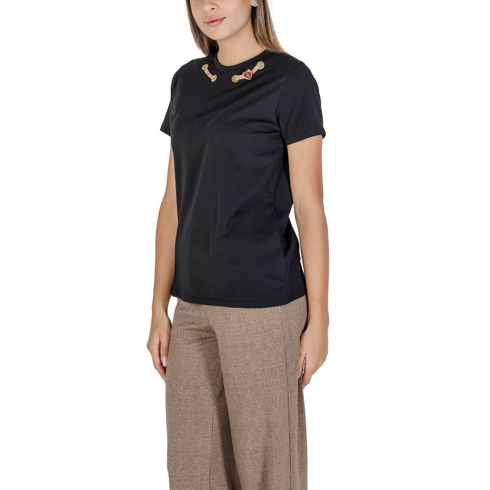 Alviero Martini Prima Classe Black Cotton Tops & T-Shirt